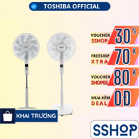 Quạt đứng Toshiba 9 cánh Inverter tiết kiệm điện, remote điều khiển từ xa, 26 tốc độ gió F-LSD10(W)VN - SSHOP MALL