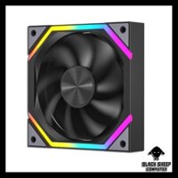 Quạt Fan LEOPARD GALAXY BLACK - SYNC MAIN 3PIN 5V Kèm 4 Ốc ( Không gắn nguồn hoặc cần Hub 3Pin 5v )