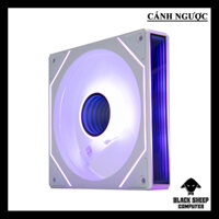 Quạt Fan LEOPARD S1 LED XOAY NGƯỢC WHITE Kèm 4 Ốc (Gắn trực tiếp nguồn không cần Hub)