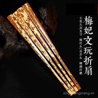 Quạt Gấp Giấy Xuân Quạt Gấp Mận Vương Phi Quạt Tre Xiang Vương Phi 95-inch 8inch 7inch 6inch 5inch Quạt Gấp Phong Cách Cổ Điển