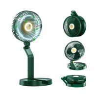 Quạt Gấp Ngoài Trời 2025 Sạc usb Có Thể Thu Vào Đèn Bàn Quạt 23cm Treo Tường Để Bàn Quạt Nhỏ Quà Tặng