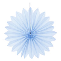 Quạt Giấy Trang Trí Bộ 3 Gói - Màu Xanh Mồng Két