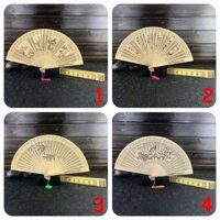 Quạt Gỗ Cổ Trang có in hình