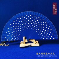 Quạt Gỗ Thủ Công vẽ tay tinh khiết quạt gấp Miến Điện Quạt nữ với quạt múa sườn xám