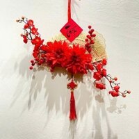 quạt gỗ trang trí ,quạt tết, quạt trang trí tết nguyên đán