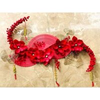 quạt gỗ trang trí tết cổ truyền