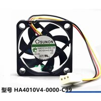 Quạt Ha40101v4-000-c99 SUNON 4010 12V 4cm Quạt Siêu Trơn 3 Dây
