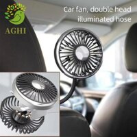 Quạt hai đầu BLAZELINK, Quạt ô tô có thể điều chỉnh im lặng, 360° Quạt làm mát ba tốc độ gắn trên xe đa chức năng phía sau ô tô