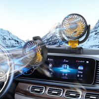 Quạt hai đầu ô tô Quạt gấp ô tô Quạt gió lớn làm mát ô tô Quạt mát ô tô Quạt USB Quạt để bàn