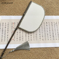 Quạt hình dao dài tay bằng tre cổ điển Hanfu Đạo cụ chụp ảnh sàn Catwalk