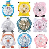 Quạt Hình Thú Mini Dễ Thương Cắm Nguồn Điện Trực Tiếp 220V Để Trên Bàn Học Bàn Làm Việc