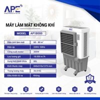 QUẠT HƠI NƯỚC CỰC MÁT AP18000 , DUNG TÍCH 80L , CÔNG SUẤT 300W , HÀNG NHẬP KHẨU , KHÔNG REMOTE