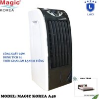 Quạt hơi nước làm lạnh không khí Magic Korea A48 | Công Suất 95W | Dung tích 6L | Tặng Bộ Drap Giường