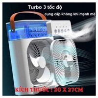 Quạt Hơi Nước Phun Sương 5 Bec 25x20x11cm  LOẠI XỊN LỚN