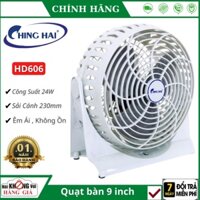 Quạt hộp để bàn mini cắm điện Chinghai HD606 9 inch , quạt để giường ngủ , bàn văn phòng nhỏ gọn , êm ái không ồn