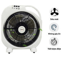 Quạt Hộp để bàn mini Công suất 47W, 2 Tốc Độ Gió nhẹ dễ ngủ, Quạt Êm Ái, Tiết Kiệm Điện