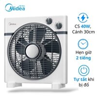 Quạt hộp Midea KYT30-15A công suất 40W quạt hộp tản gió động cơ mạnh mẽ với 4 tốc độ gió hẹn giờ 2 tiếng thiết bị ANKOMI