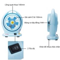 QUẠT HỘP MINI LIFAN HOMI (MÀU XANH DƯƠNG)