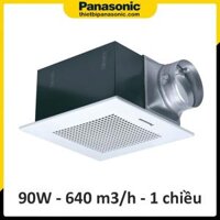 Quạt hút âm trần ống nối gió Panasonic FV-38CD8 90W 38.5×38.5cm