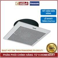 Quạt hút âm trần Panasonic mã FV‑20CUT1 kích thước lỗ khoét tường nhỏ, hút khói, làm sạch không khói - Phân phối Vhome