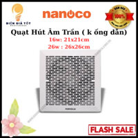 Quạt Hút Âm Trần(Ko Ống Gió) Chính Hãng Nanoco(NCV1520/ NCV2020)