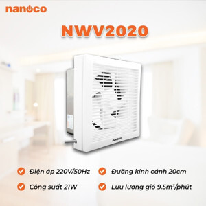 Quạt hút gắn tường Nanoco NWV2520