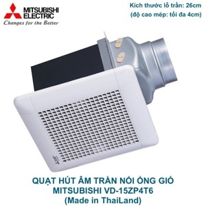 Quạt hút gió âm trần Mitsubishi VD-15Z4T6