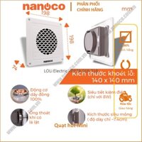 QUẠT HÚT MÙI THÔNG GIÓ GẮN TƯỜNG NHÀ VỆ SINH WC NHÀ TẮM TOILET MINI NMV1421 NANOCO - LOLi ELECTRIC