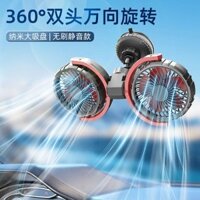 Quạt hút ô tô có cốc hút, đầu kép, lớn, đặc biệt cho xe tải, 12V 24V, làm mát im lặng, quạt gió mạnh cho ô tô CWPX