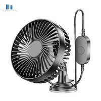 Quạt Hút Ô Tô Quạt USB Di Động 12V / 24V Đa Năng Gió Cao Im Lặng Xoay Quạt Làm Mát Tiếng Ồn Nhỏ Cho Xe Gia Đình,