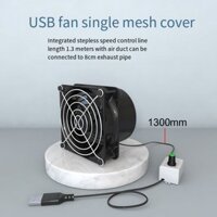 Quạt hút tầm USB nhỏ có thể điều chỉnh tốc độ lắp đặt miễn phí Quạt thông gió nhà bếp