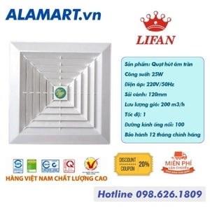 Quạt thông gió Lifan HT-20B (HT20B) - 25W