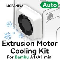 Quạt im lặng MOBANINA, Bộ làm mát động cơ ép đùn nhẹ tự động, Quạt làm mát hiệu suất cao PETG cho phụ kiện máy in mini Bambu Lab A1 / A1