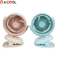 Quạt kẹp bàn tích điện mini