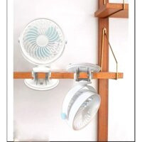 Quạt Kẹp Bàn USB - Quạt Kẹp Xe Đẩy Mini Cho Em Bé Xoay 720 Độ Siêu Mát