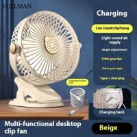 Quạt kẹp đèn để bàn Sạc USB Quạt điện treo tường nhỏ