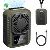 Quạt kẹp eo NEXUSF, Quạt treo cổ tốc độ nhẹ có thể điều chỉnh, Sử dụng đa năng Máy làm mát không khí cầm tay thời trang Quạt điện có thể đeo yên tĩnh Đi bộ đường dài cắm trại