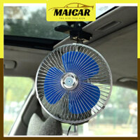 Quạt Kẹp Gương Ô Tô 12-24V, Quạt Kẹp Bình Ăc Quy Thổi Mạnh, Quạt Lồng Sắt Cao Cấp Dành Cho Xe Tải, Xe Con TGPKOT