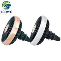 Quạt kẹp lỗ thông hơi ô tô AQUAGEM, Trang trí Quạt Mini di động tiết kiệm năng lượng, Bộ tản nhiệt có thể sạc lại Làm mát bằng điện ABS Quạt xe tải