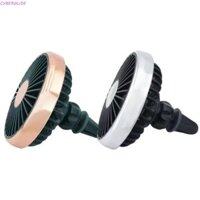 Quạt kẹp lỗ thông hơi ô tô CYBERGLIDE, Quạt Mini di động tiết kiệm năng lượng làm mát, Trang trí có thể sạc lại ABS Bộ tản nhiệt ô tô điều hòa xe tải