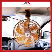 Quạt Kẹp Lồng Sắt 6 Cánh Màu Vàng Dùng Cho Xe Ô Tô, Xe Tải Máy Xúc Xe Công Trình Tiện Lợi Mát