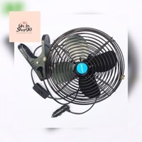Quạt kẹp lồng sắt cánh sắt 12V hoăc  24V