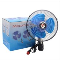 Quạt kẹp lồng sắt xe hơi 6 inch xe hơi ô tô 12v - 24v