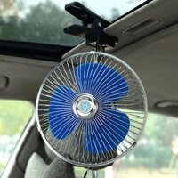Quạt Kẹp Ô Tô 12V - 24V Quạt Xe Tải Lồng Sắt Cao Cấp Quạt Kẹp Bình Ắc Quy