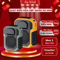 Quạt kẹp quần áo mini tích điện dùng 10 giờ F49, Quạt điều hòa đeo thắt lưng, đeo cổ