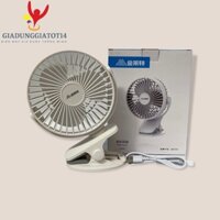Quạt Kẹp tích Điện KN3712-6 cao cấp , quay 360 độ (giadunggiatot14)