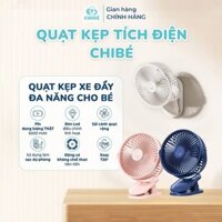 QUẠT KẸP TÍCH ĐIỆN MINI CHIBÉ - Quạt kẹp xe đẩy cho bé siêu mát xoay 720 độ pin trâu 6000 mAh