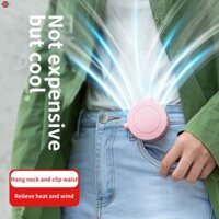 Quạt Kẹp Treo Quạt Đeo Hông Quạt Kẹp Đeo Được Quạt Sạc Usb Không Lá Quạt Nhỏ Cầm Tay Để Bàn Mini Cầm Tay Không Ồn [Cam Kết]