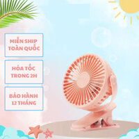 Quạt Kẹp Xe Đẩy.Tích Điện,Để Bàn,Nhiều Tốc Độ Gió,Xoay 360 Độ