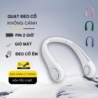 Quạt Không Cánh Đeo Cổ, Quạt Tích Điện, 3 Mức Độ, Kiểu Dáng Thể Thao, Pin Trâu VALEN